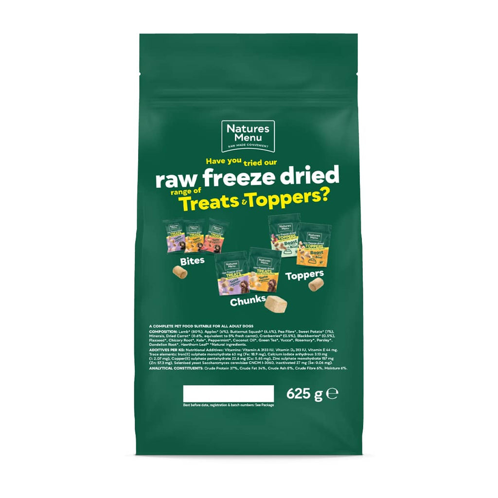 Natures Menu 80/20 Lamb Freeze Dried 625g