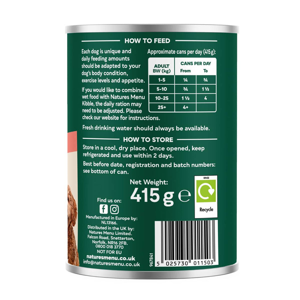 Natures Menu Beef and Vegetable Hearty Stew Can 415g