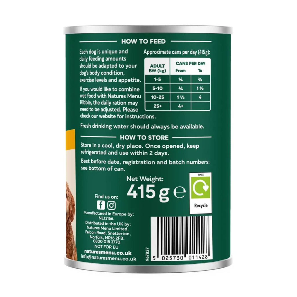 Natures Menu Chicken and Vegetable Hearty Stew Can 415g