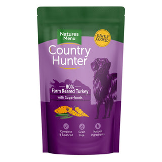 Natures Menu Country Hunter Farm Reared Turkey Pouches 150g