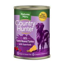 Load image into Gallery viewer, Natures Menu Country Hunter Farm Reared Turkey with Superfoods 400g