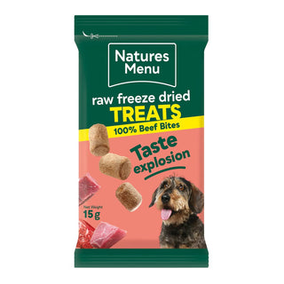 Natures Menu Freeze Dried Beef Meat Bites 15g