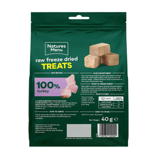 Natures Menu Freeze Dried Turkey Chunks 40g