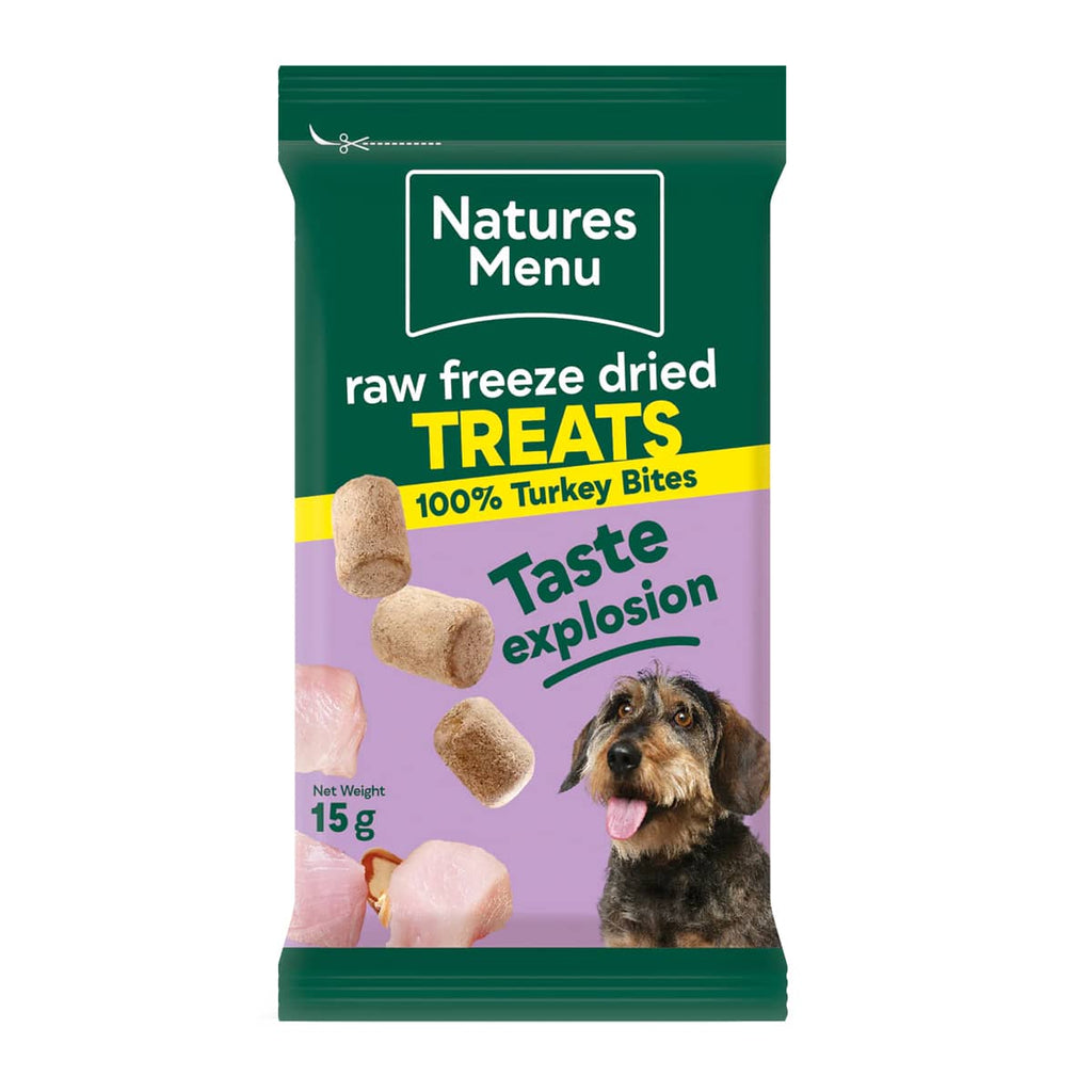 Natures Menu Freeze Dried Turkey Meat Bites 15g