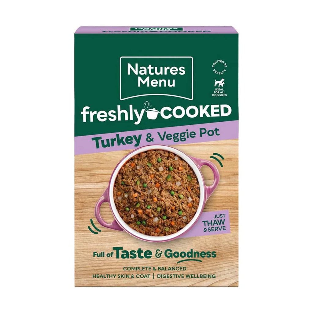 Natures Menu Freshly Cooked Turkey & Veggie Pot 400g