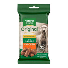 Load image into Gallery viewer, Natures Menu Lamb &amp; Chicken Dog Treats 60g