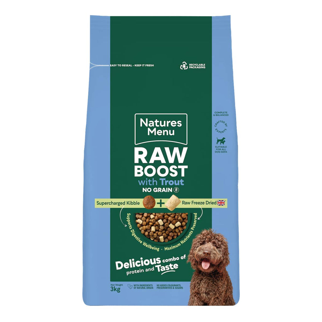 Natures Menu Raw Boost Trout 3KG