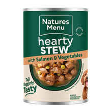 Load image into Gallery viewer, Natures Menu Salmon and Vegetable Hearty Stew Can 415g