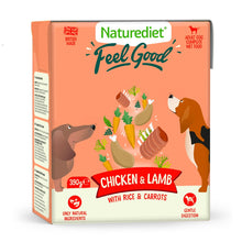 Load image into Gallery viewer, Naturesdiet Feel Good Chicken &amp; Lamb 390g