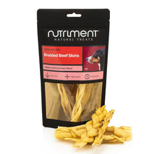 Load image into Gallery viewer, Nutriment Braided Beef Skins 4pk