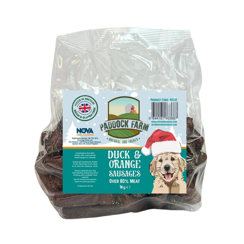 Paddock Farm Duck & Orange Sausages 1kg