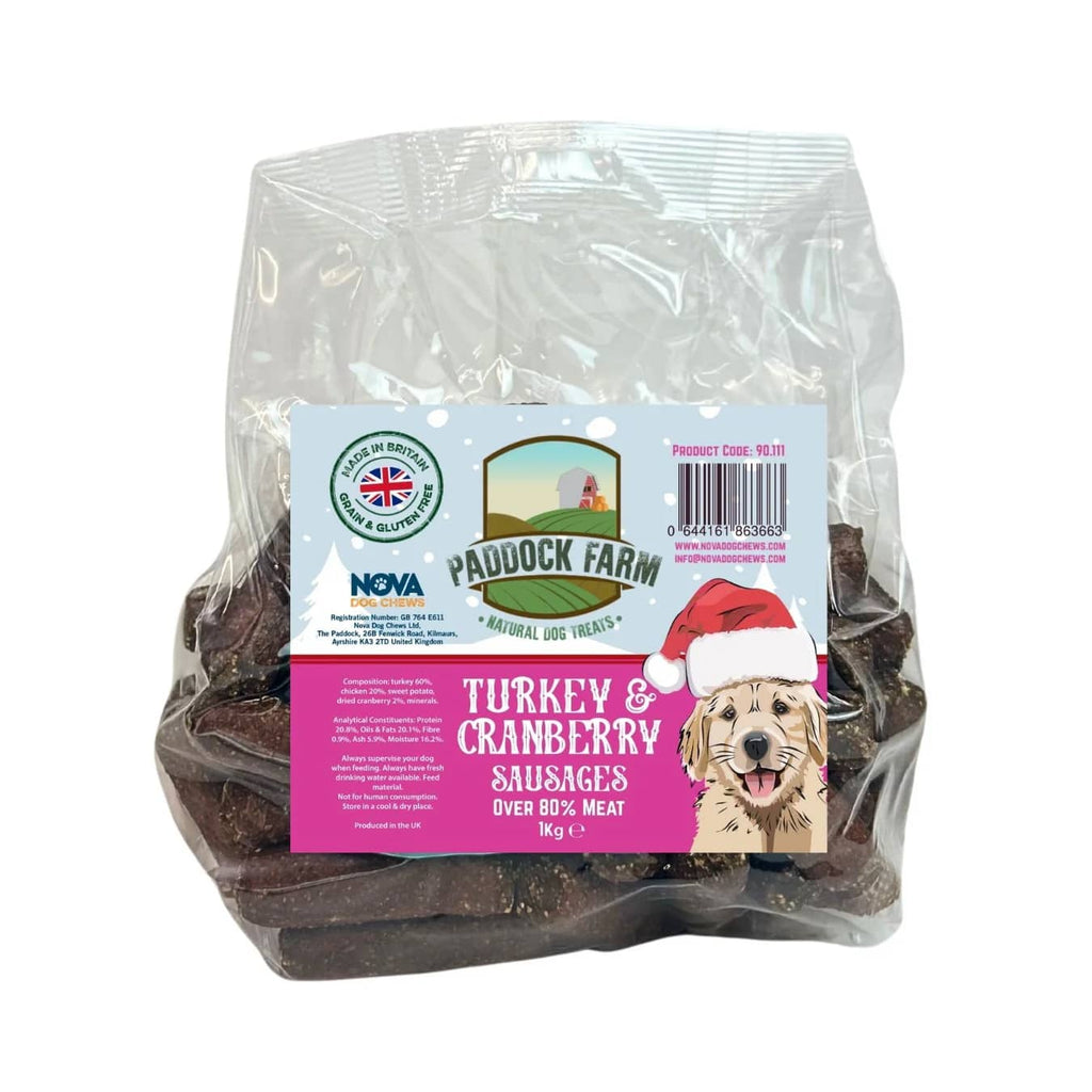 Paddock Farm Turkey & Cranberry Sausages 1kg