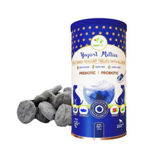 Load image into Gallery viewer, Pawfect Yogurt Melties Pre and Probiotic Dog Treats with Blueberry, Cranberry, Blue Spirulina &amp; Mint 38g