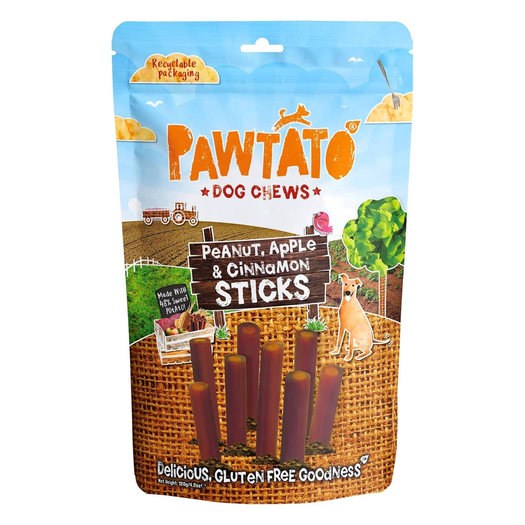 Pawtato Peanut, Apple & Cinnamon Sticks 120g