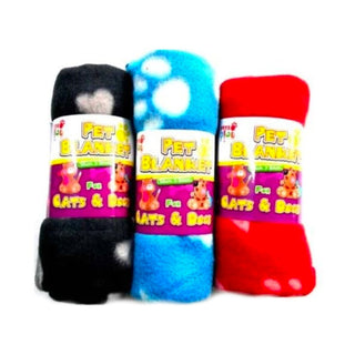 Pets Play Pet Blanket Assorted Colours 55cm x 80cm