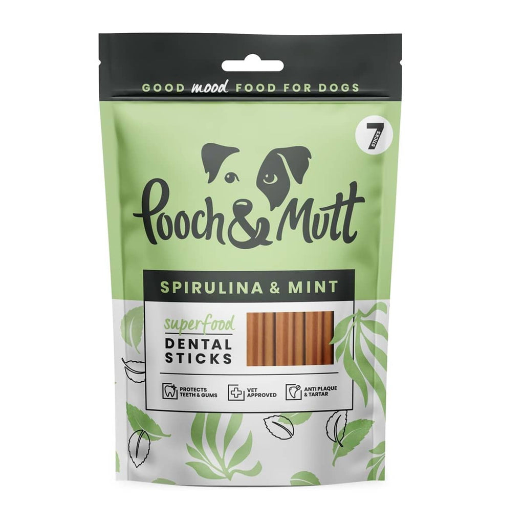Pooch & Mutt Superfood Dental Sticks for Dogs 7 pack
