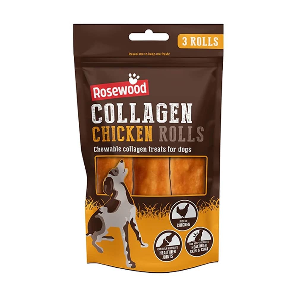 Rosewood Collagen 3pc Rolls 70g Chicken