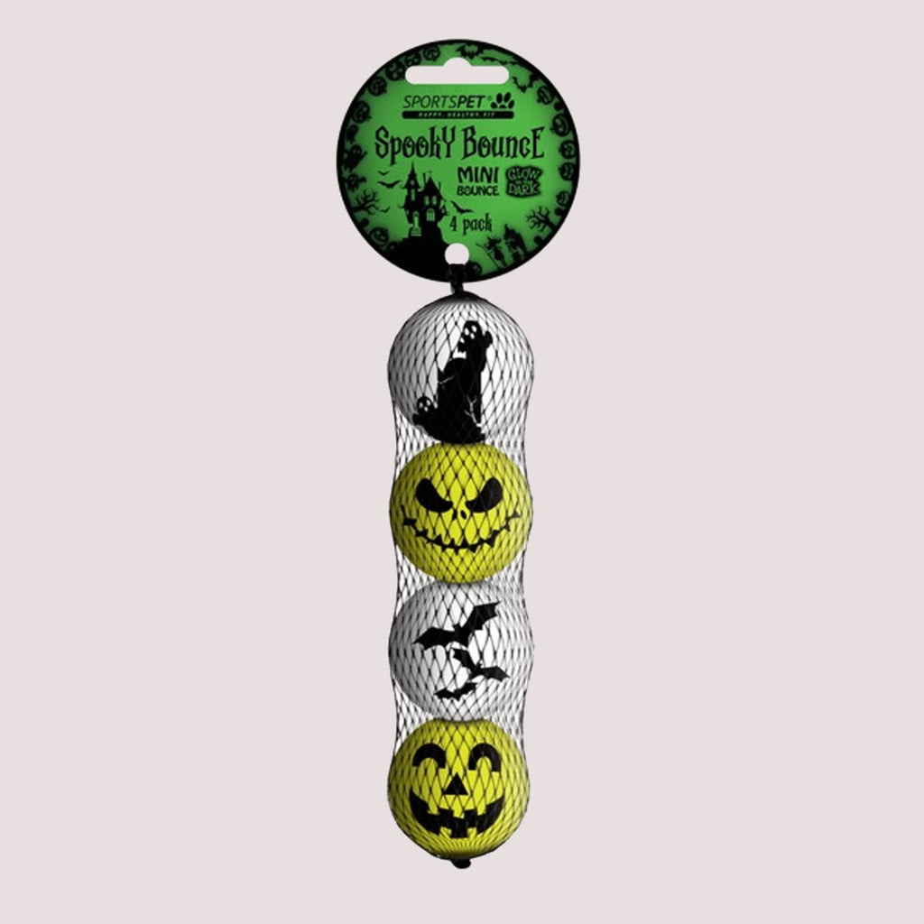 SportsPet Mini Spooky Bounce Balls 4pk