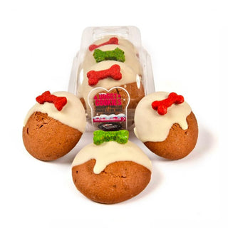 The Barking Bakery Yappy Woofmas Christmas Pudding Cookies Dog Treat 3pk