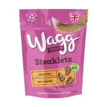 Load image into Gallery viewer, Wagg Steaklets Steak Bites with Beef &amp; Cheese