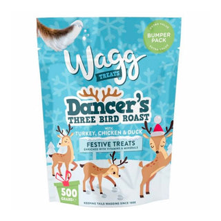 Wagg Treats Bumper Pack Dancer's Three Bird Roast 500g
