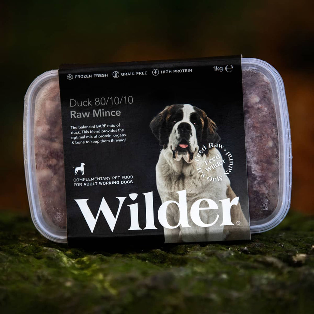 Wilder Duck Raw Mince 80/10/10 1kg