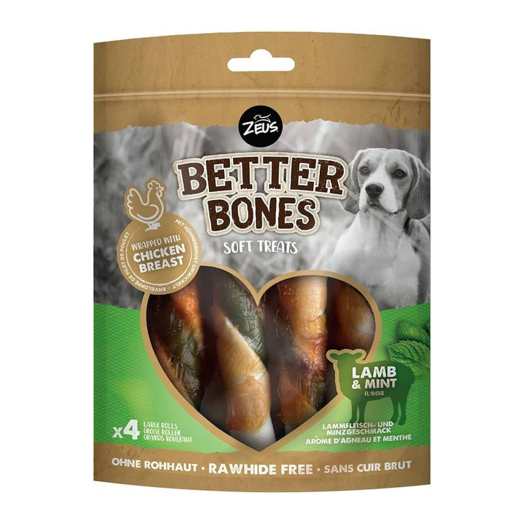 Zeus Better Bones Lamb & Mint Large Rolls 4 pack