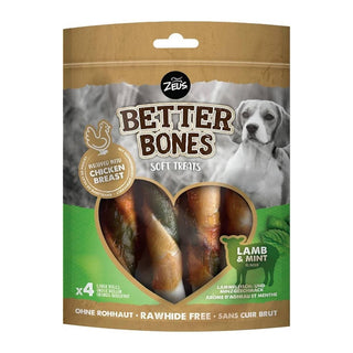 Zeus Better Bones Lamb & Mint Large Rolls 4 pack