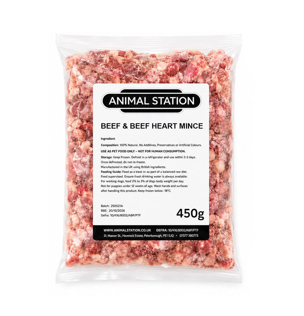 Animal Station Beef and Beef Heart Mince 450g