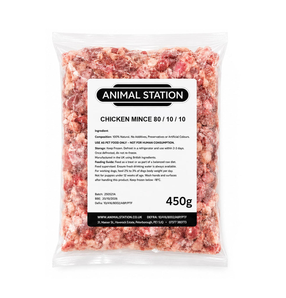 Animal Station Chicken Mince 80/10/10 450g