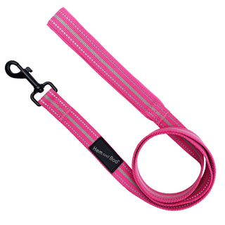 Hem & Boo Reflective Sports Dog Lead Pink 150cm