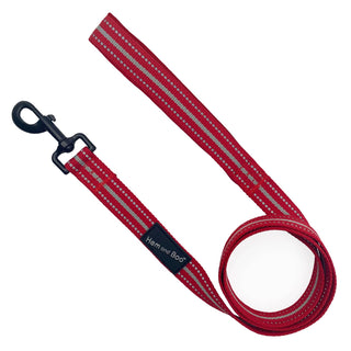 Hem & Boo Reflective Sports Dog Lead Red 150cm