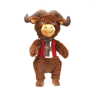Dandy Dude Buffalo Plush Dog Toy