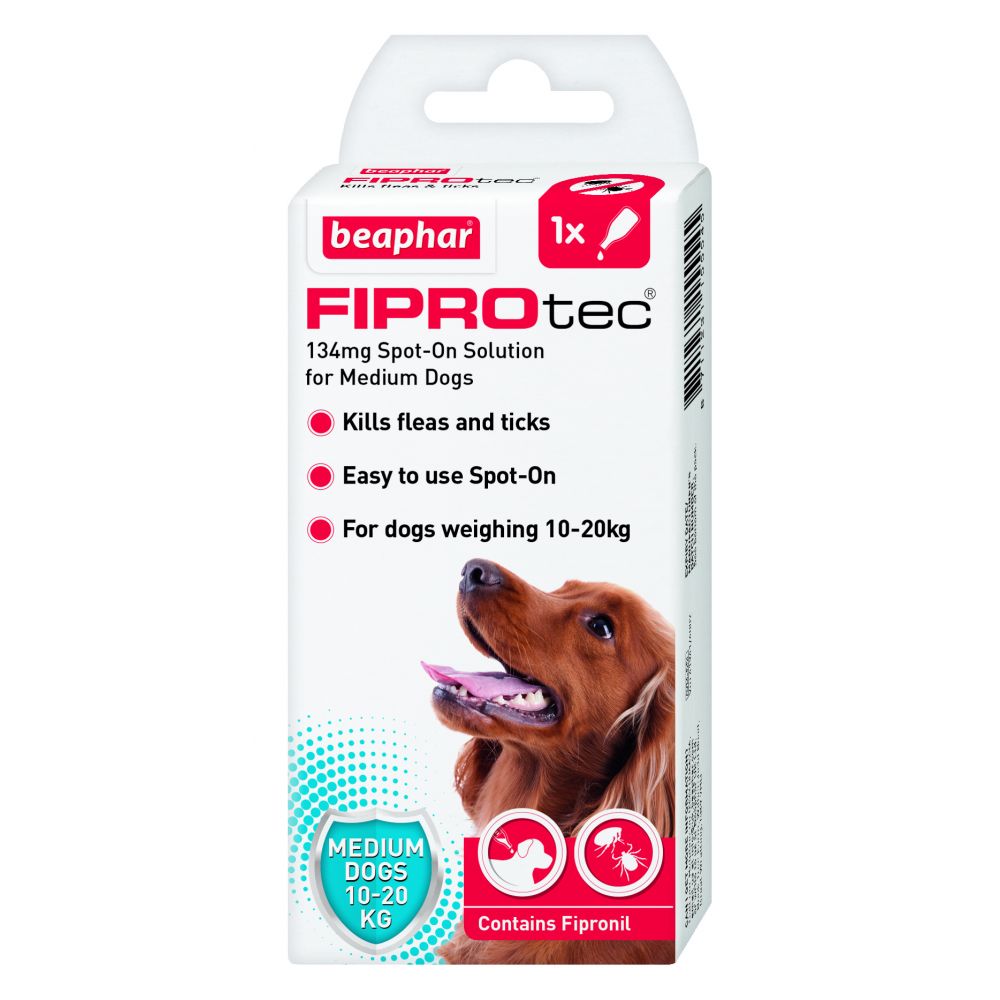 Beaphar FIPROtec Spot-On for Medium Dogs 1 pipette