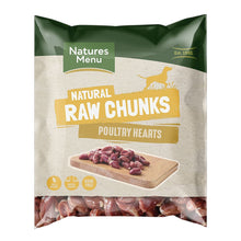 Load image into Gallery viewer, Natures Menu Natural Raw Raw Poultry Heart Chunks