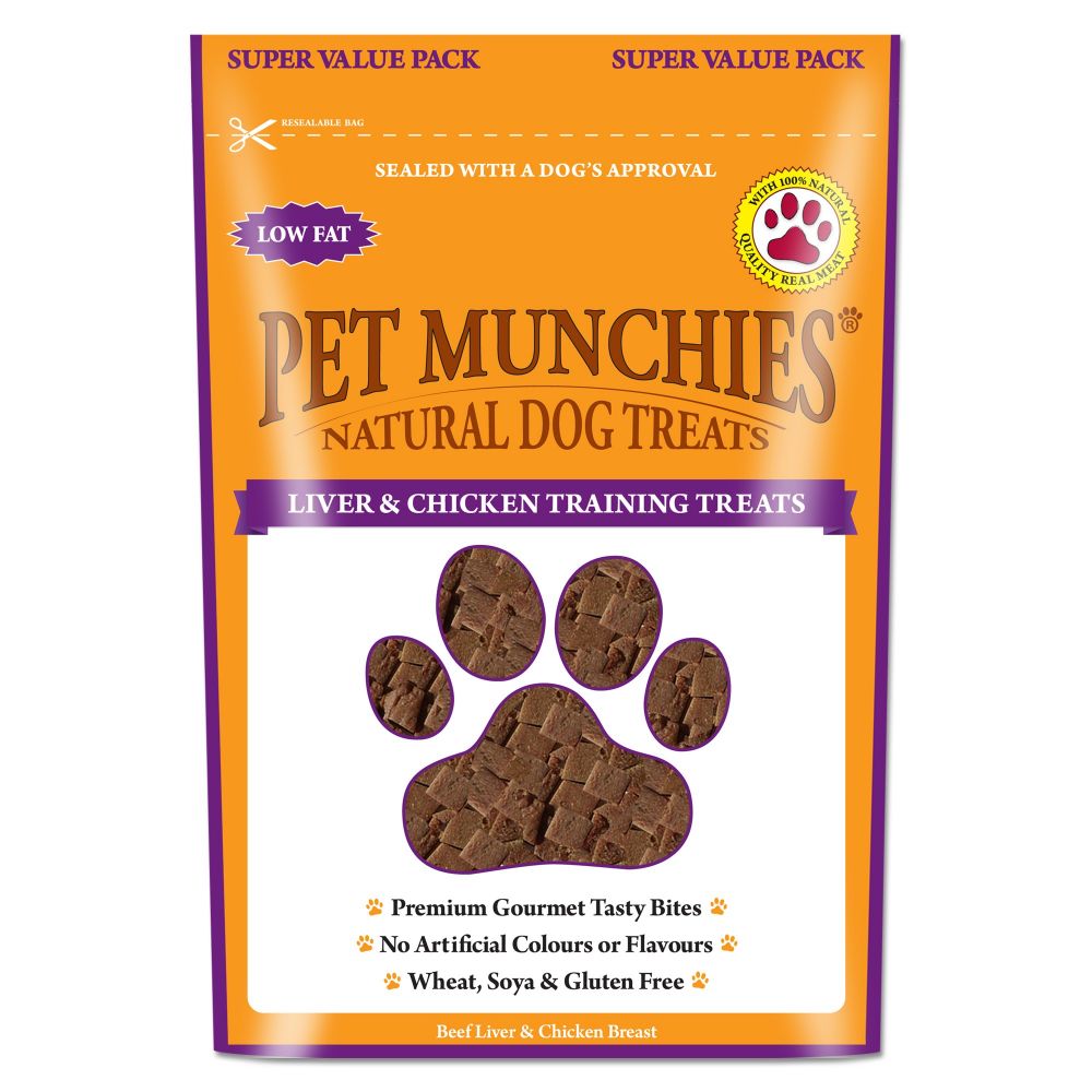 Pet Munchies Natural Liver & Chicken Training Treats Super Value Pack