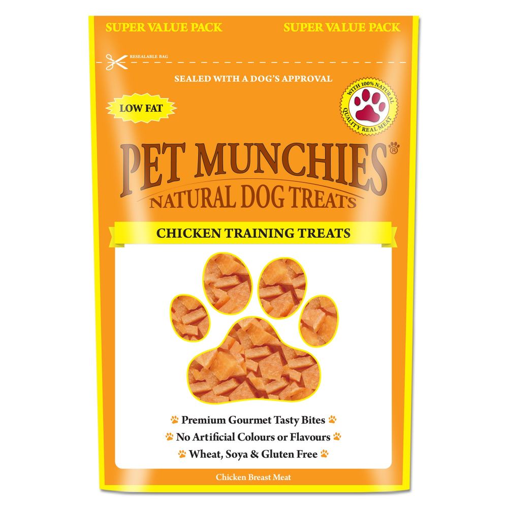 Pet Munchies Natural Chicken Training Treats Super Value Pack