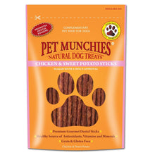 Load image into Gallery viewer, Pet Munchies 100% Natural Chicken &amp; Sweet Potato Dental Sticks