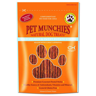 Pet Munchies 100% Natural Wild Salmon & Sweet Potato Dental Sticks