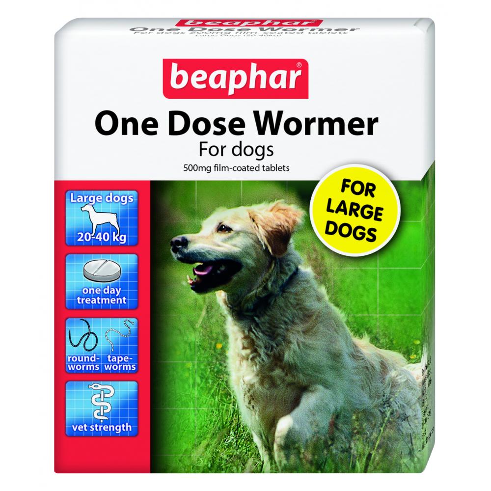 Beaphar One Dose Wormer for Dogs 6kg-40kg