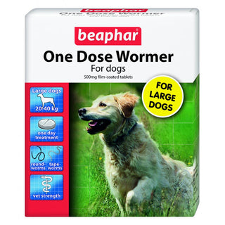 Beaphar One Dose Wormer for Dogs 6kg-40kg