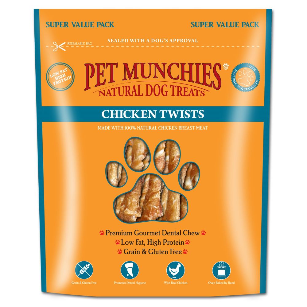 Pet Munchies Chicken Twists Super Value Pack 290g