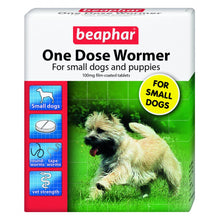 Load image into Gallery viewer, Beaphar One Dose Wormer for Small Dogs &amp; Puppies 0-6kg