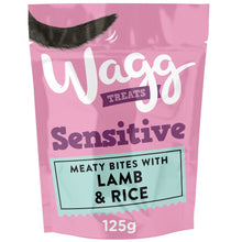 Load image into Gallery viewer, Wagg Sensitive Meaty Bites with Lamb and Rice Treats
