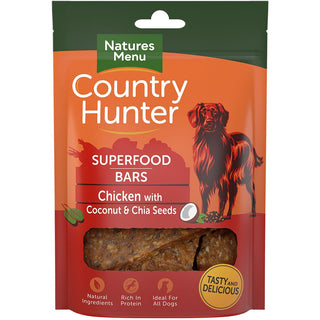 Natures Menu Country Hunter Superfood Bar Chicken with Coconut & Chia Seeds