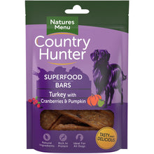 Load image into Gallery viewer, Natures Menu Country Hunter Superfood Bar Turkey with Cranberries &amp; Pumpkin