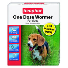 Load image into Gallery viewer, Beaphar One Dose Wormer Medium Dog 6-20kg
