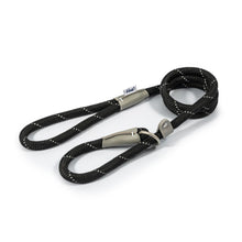 Load image into Gallery viewer, Ancol Reflective Slip Lead Black