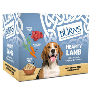 Burns Dog Food Hearty Lamb Carrots and Organic Brown Rice 395g