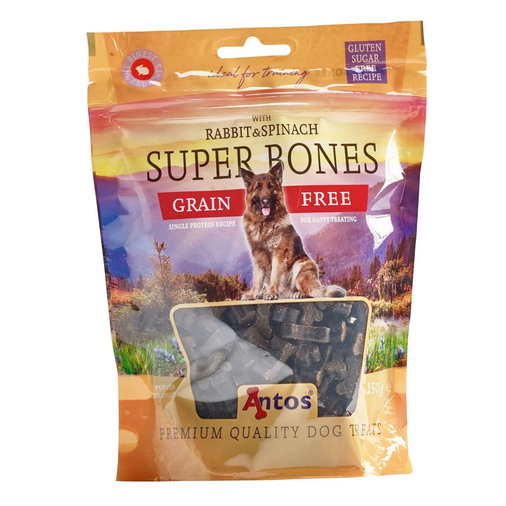Antos Rabbit and Spinach Super Bones Dog Training Treat